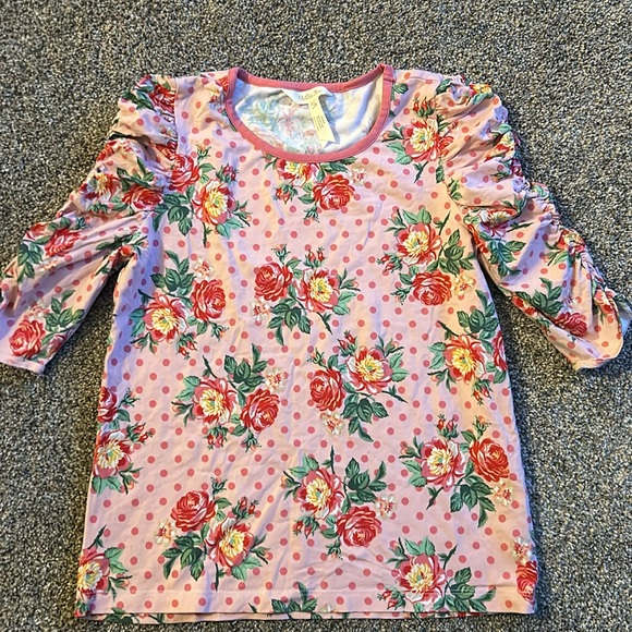 Matilda Jane Think Pink Top size 12 VGUC - Picture 2 of 4